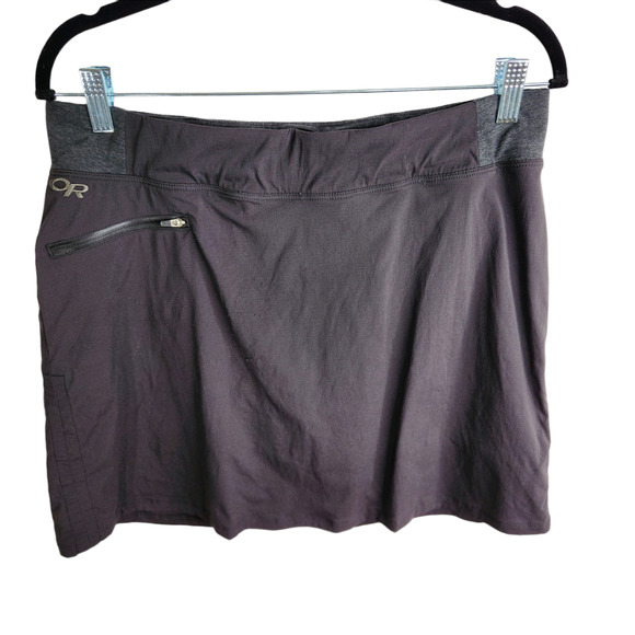 Outdoor Research Zendo Travel Skort Black Gray Women's Size 10 - Picture 2 of 9